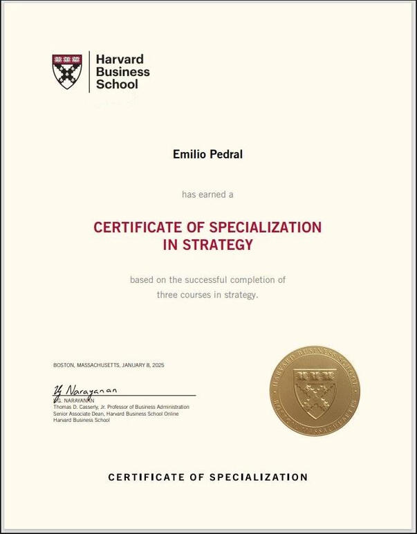 Harvard Business School Specialization in Strategy