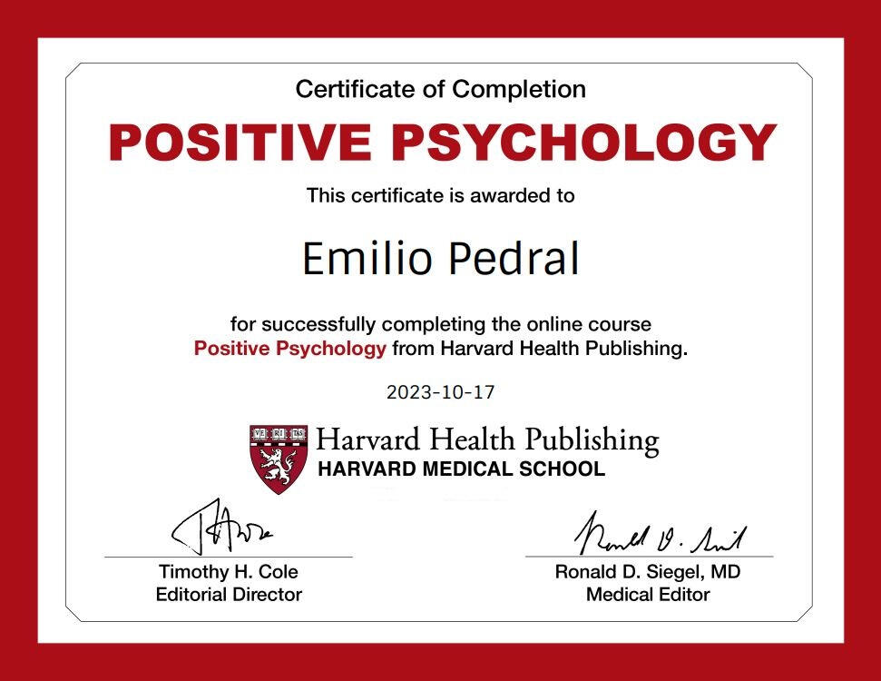 Harvard Medical School - Positive Psychology